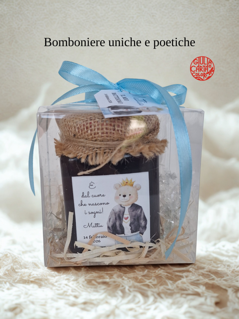 Bomboniera illustrata personalizzata